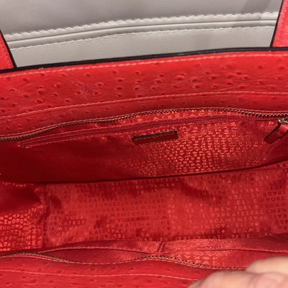 NWOT  Kate Spade Bristol Drive Ostrich Elissa- Cherry Liqueur (Red)